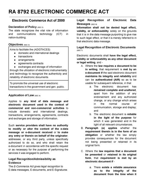 electronic commerce act of 2000 lawphil